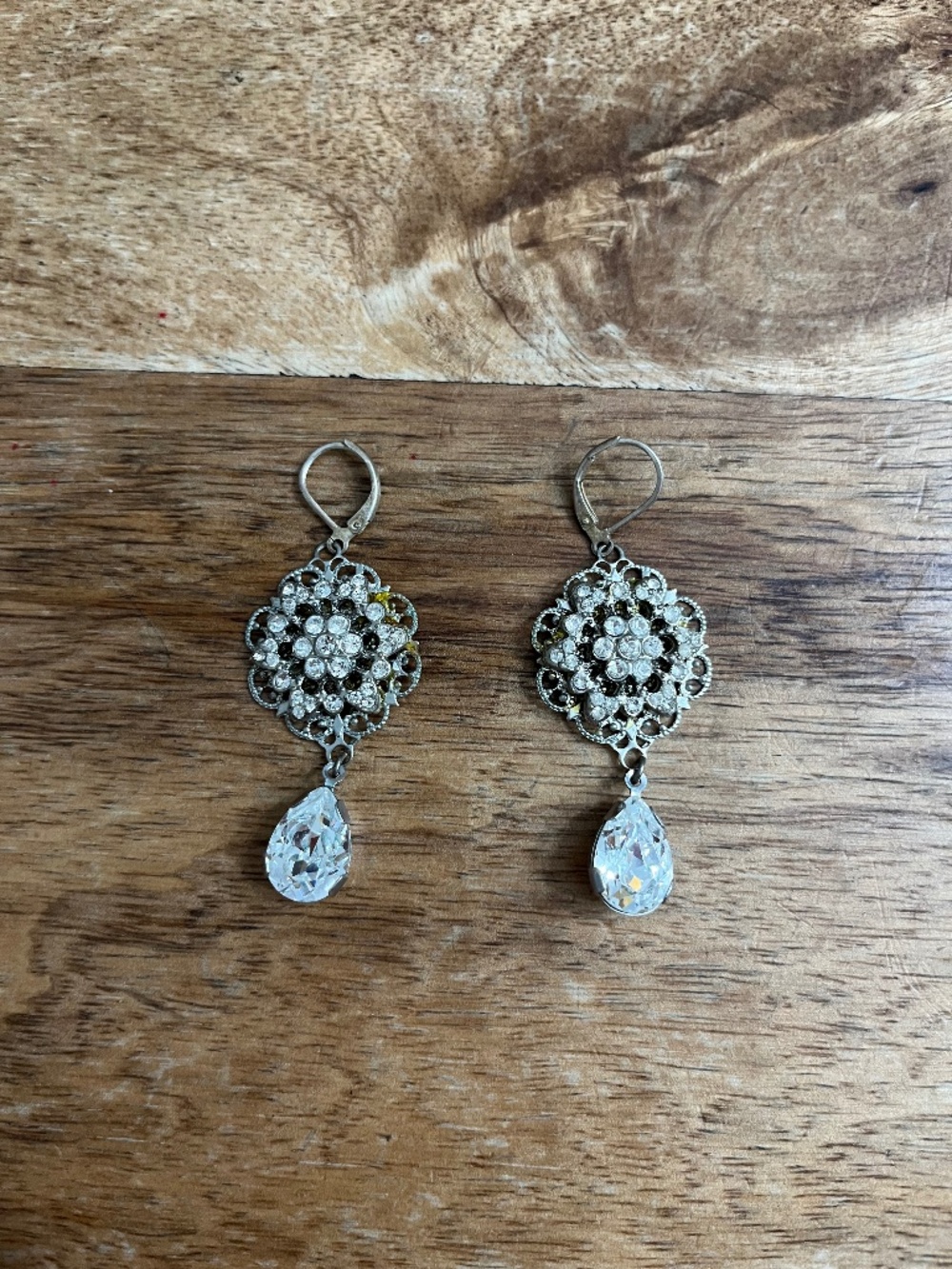 Art Deco Inspired Rhinestone Earings